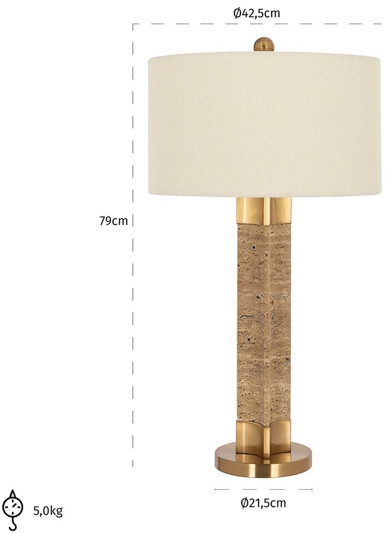 Tafellamp 211942 Aaliyah ⌀42.5  x H79 cm