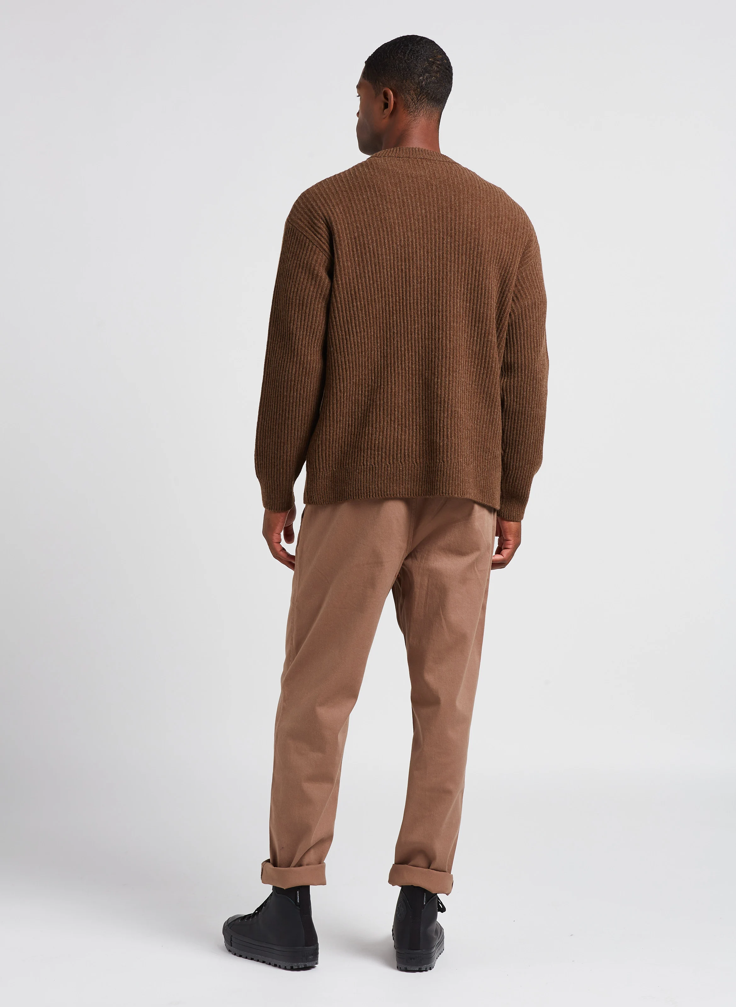 Zace - Pantalon droit en coton mélangé | Beige