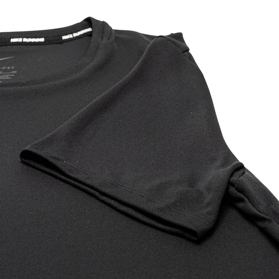 Nike T-shirt Running Dri-FIT UV Miller - Noir/Argenté
