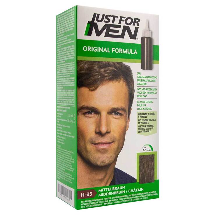 Just for men Tönungsshampoo mittelbraun, 60 ml