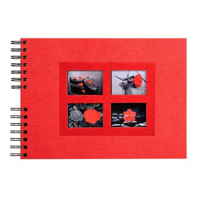 Exacompta Passion - Album photo à spirale 32 x 22 cm - rouge