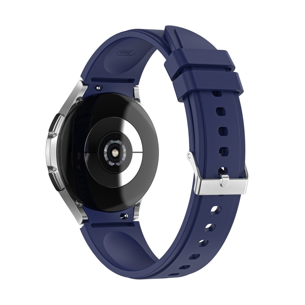 Samsung Galaxy Watch 4 (44mm) Ersatz Sport Silikon Armband Soft Touch (Gelenkumfang: 180 - 230mm) - Dunkelblau