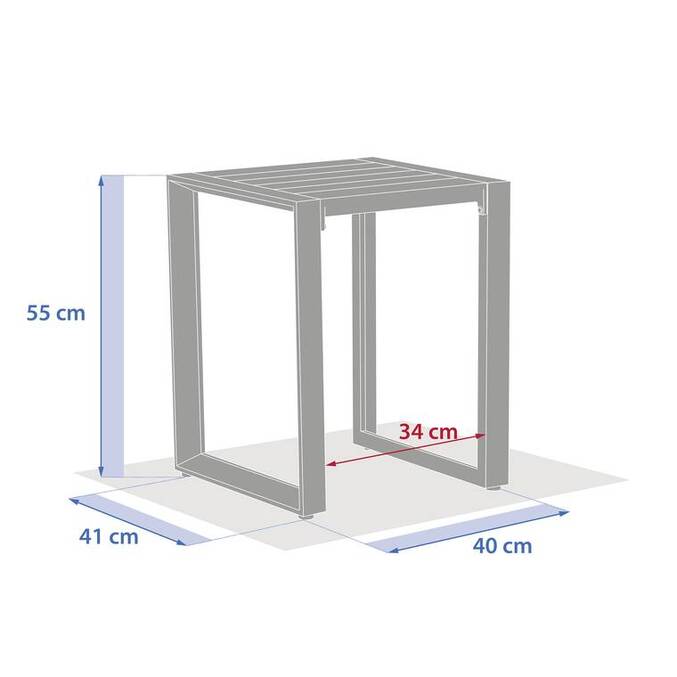 Table d'appoint carrée ALLURE Avoine