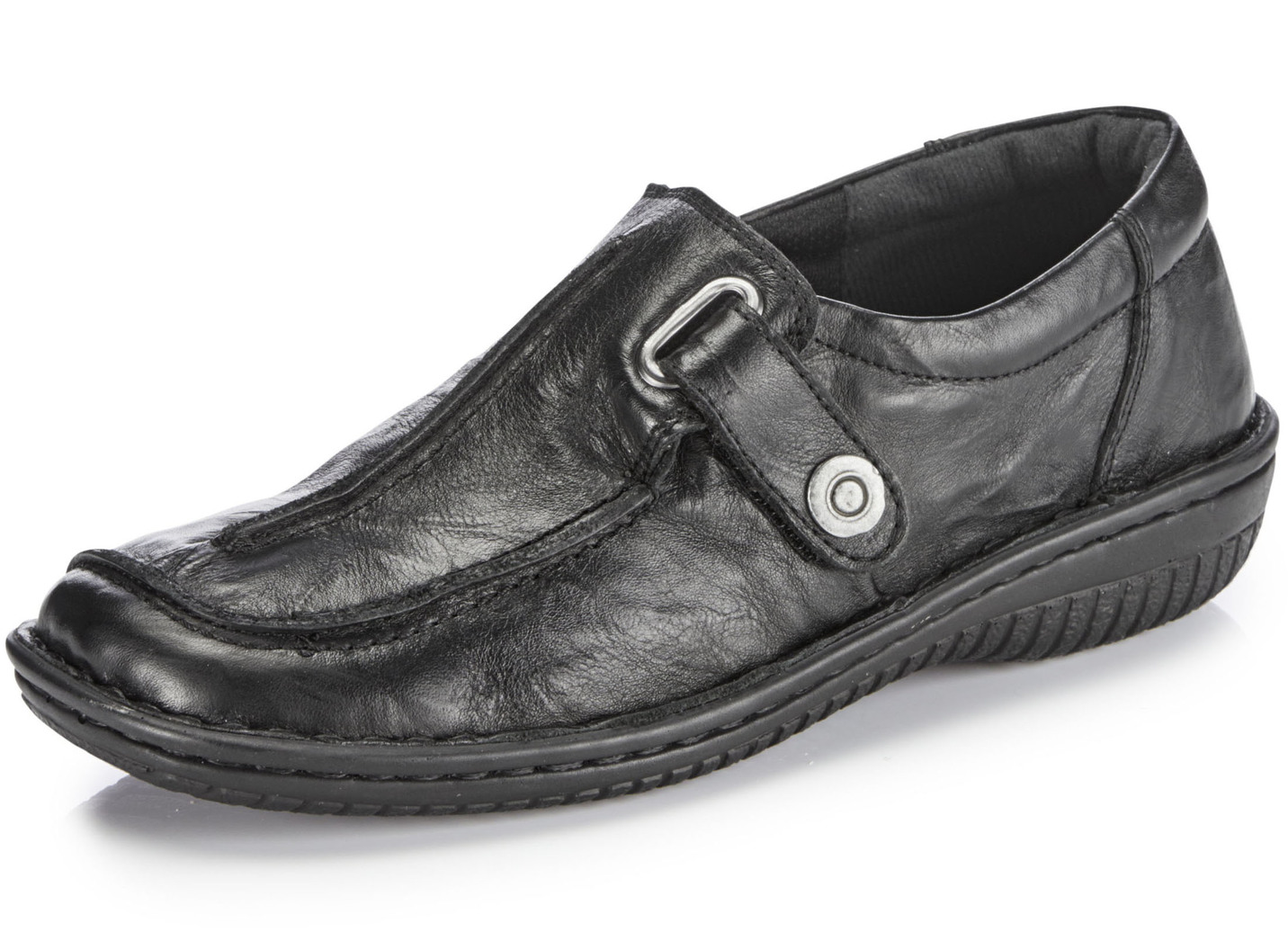 ELENA EDEN Slipper aus Nappaleder mit Knitter-Struktur