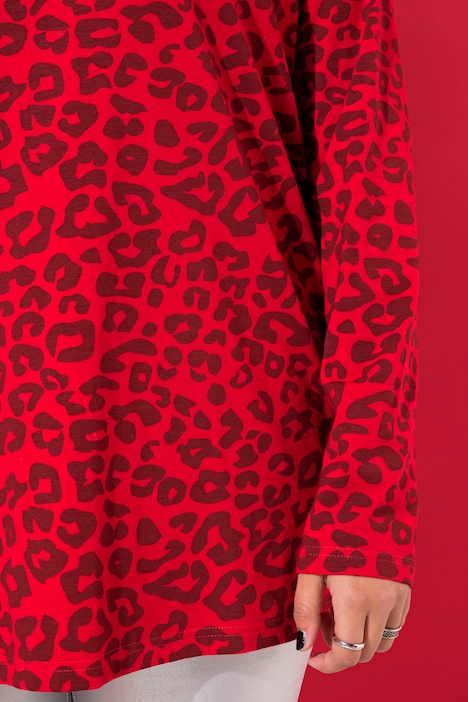 Longsleeve, Leo-Print