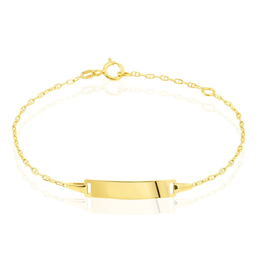 Bracelet Identité Gaspardine Maille Forçat Or Jaune