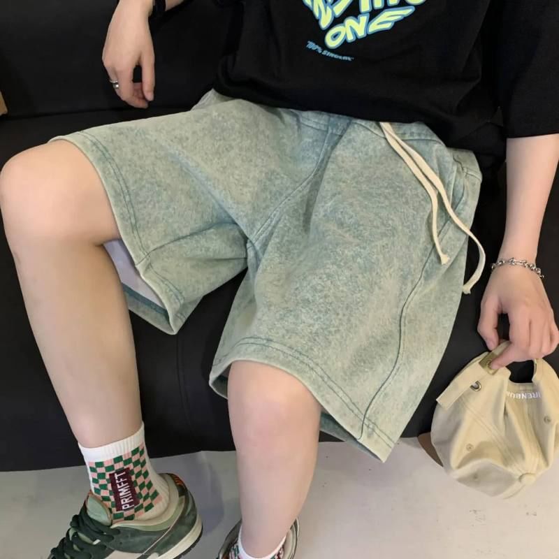 Fluffush - Gewassen wijde joggingbroek met trekkoord in de taille