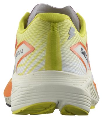 Chaussures Running Salomon Aero Volt 2 Blanc Jaune Orange Femme