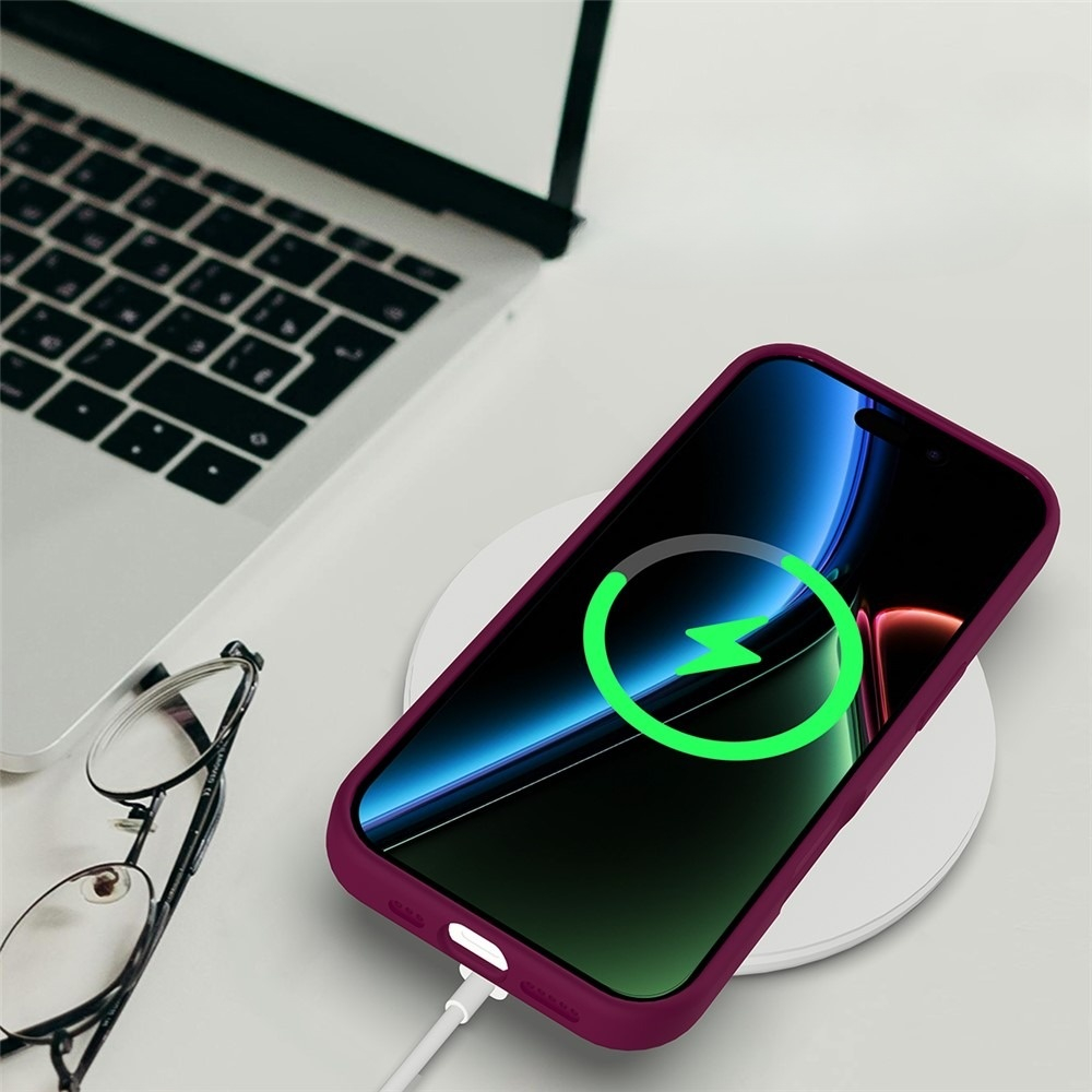 iPhone 17 Silikon Case Hülle - Dunkelrot