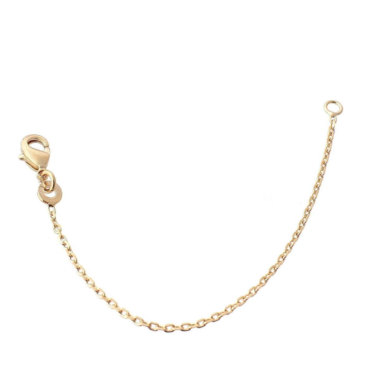 Extension de chaîne rallonge pour collier bracelet chaine de cheville Plaqué OR 750 3 microns