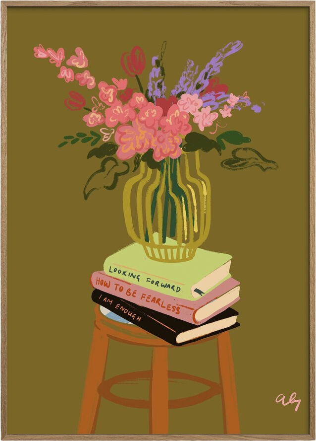 Poster & Frame Affordable Art Prints x Arty Guava - Floral Vase Flerfarvet