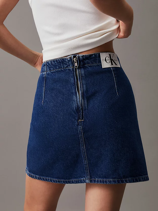 minissaia jeans em formato A