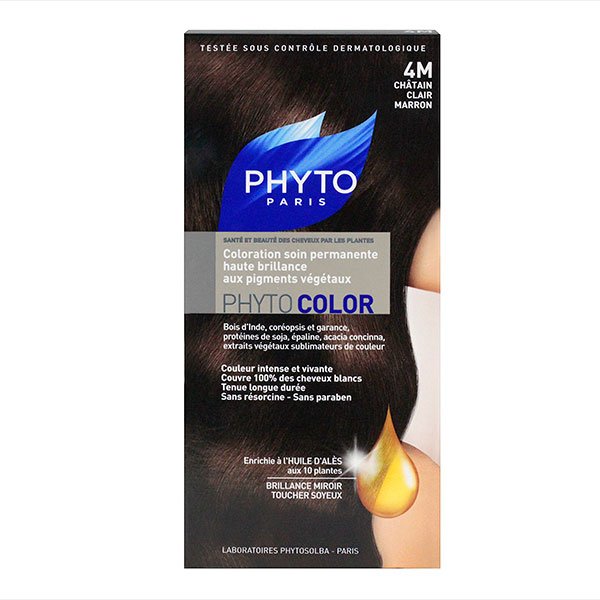 Phytocolor coloration soin permanente 4M châtain clair marron