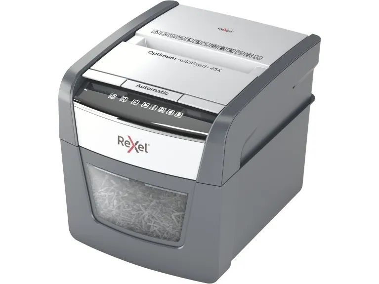 Makulator Rexel Optimum AutoFeed  45X krydsmakulering 4x28 mm (P-4)
