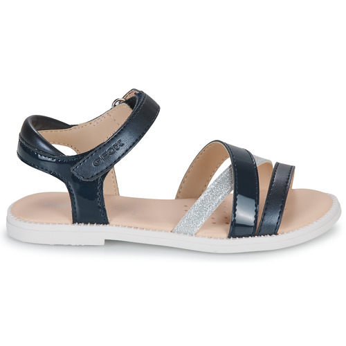 Geox - J SANDAL KARLY GIRL - Marine / Argenté