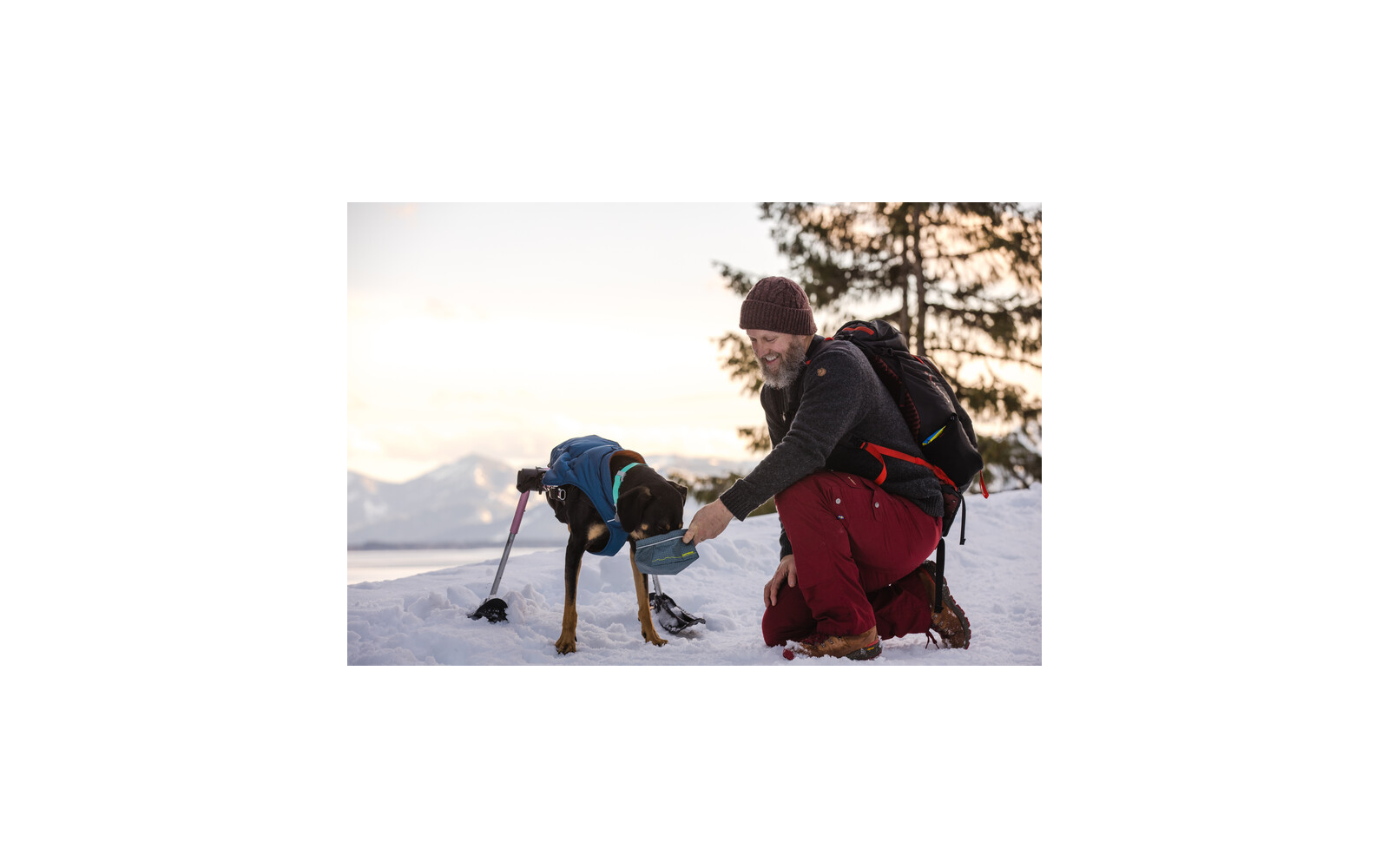 Ruffwear Great Basin Hundenapf M slate blue