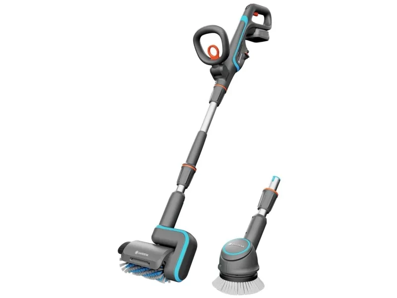Gardena Batteridrevet overfladerenser AquaBrush Universal 04/18V - Inkl. 2.5Ah Batteri og lader