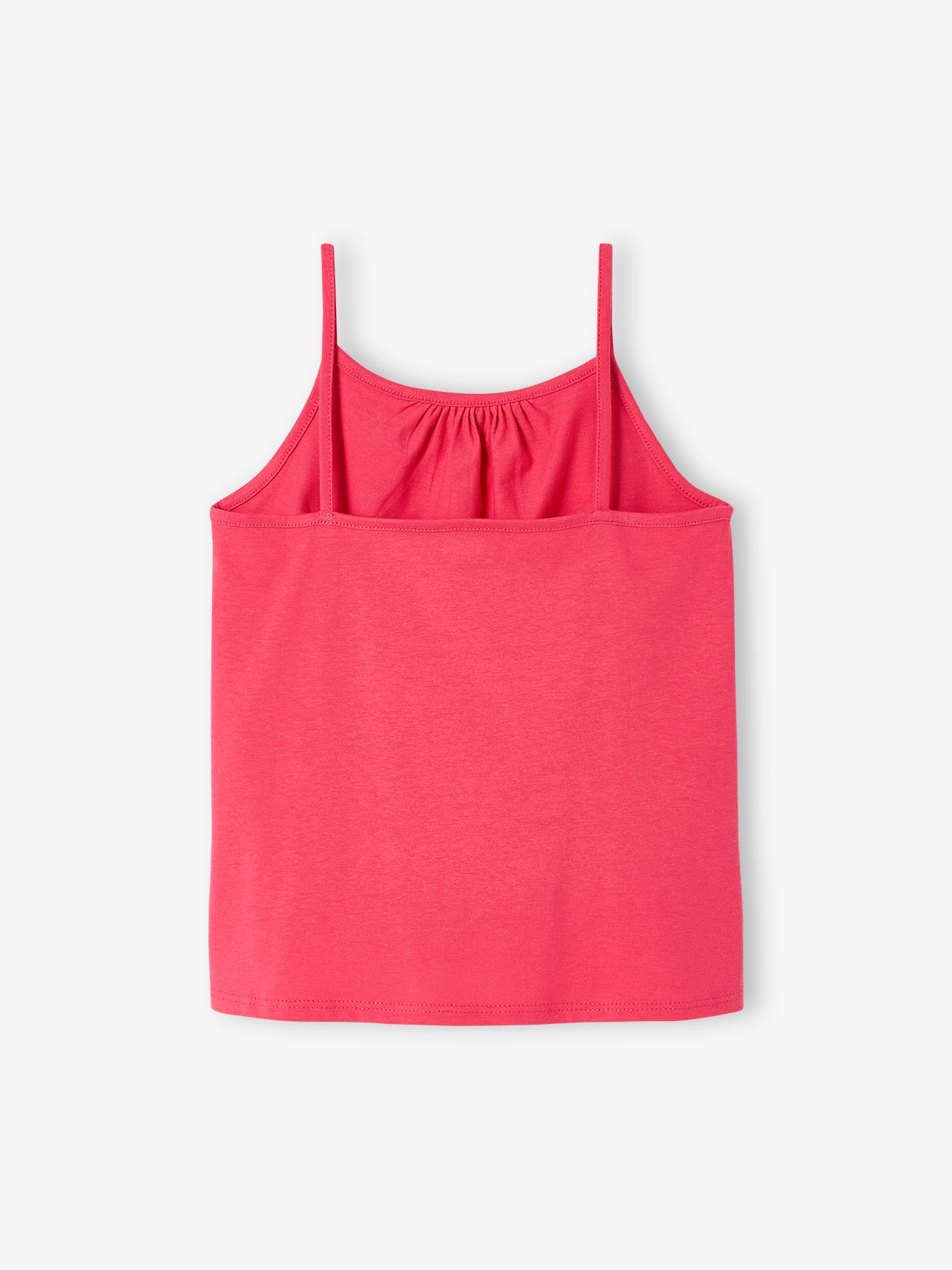 Pacote com 3 regatas finas para meninas