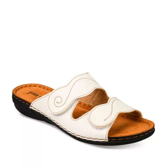 Mules BLANC GREEN RELAX