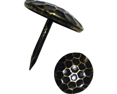 Decoratieve nagels 10 mm brons, 35 stuks
