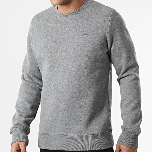 Sweat Crewneck Vintage Logo Embroidery M2011949A Gris Chiné