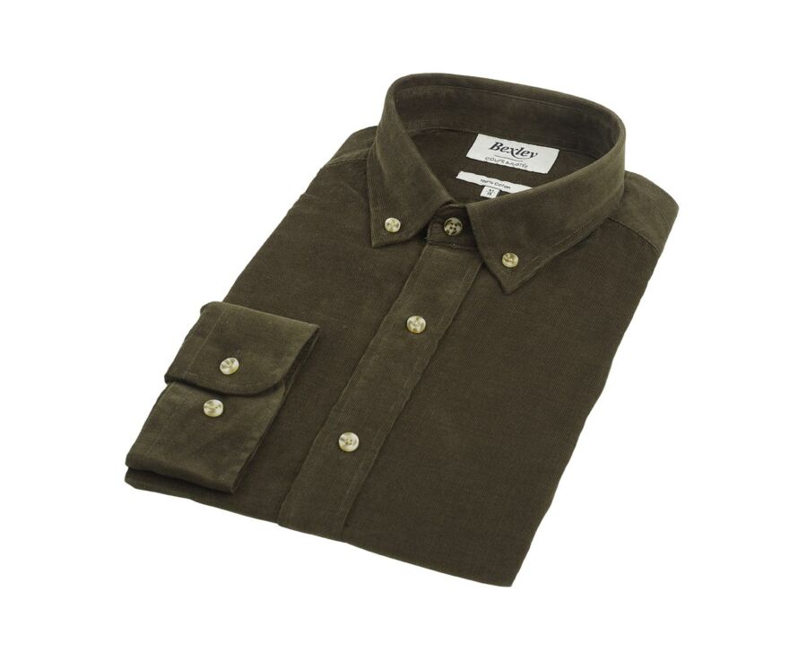 Chemise en velours Kaki - WAYNE