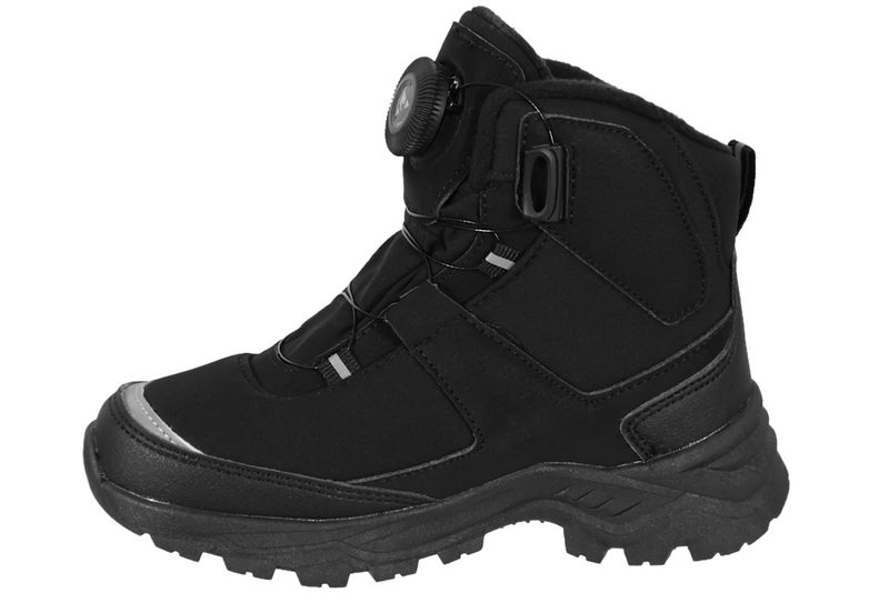 WHISTLER NOCARA Q-LOCK KIDS BOOT WP VINTERSTØVLE I SORT TEKSTIL