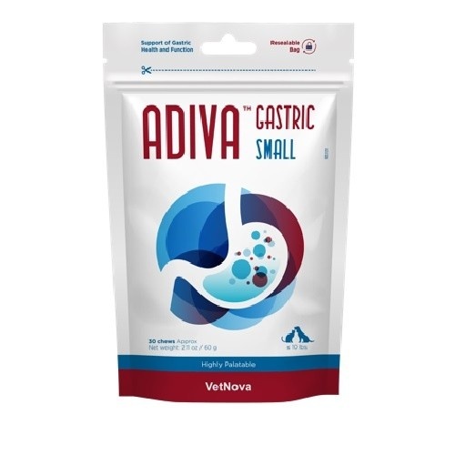 Protetor gástrico pequeno Vetnova Adiva para cães e gatos.