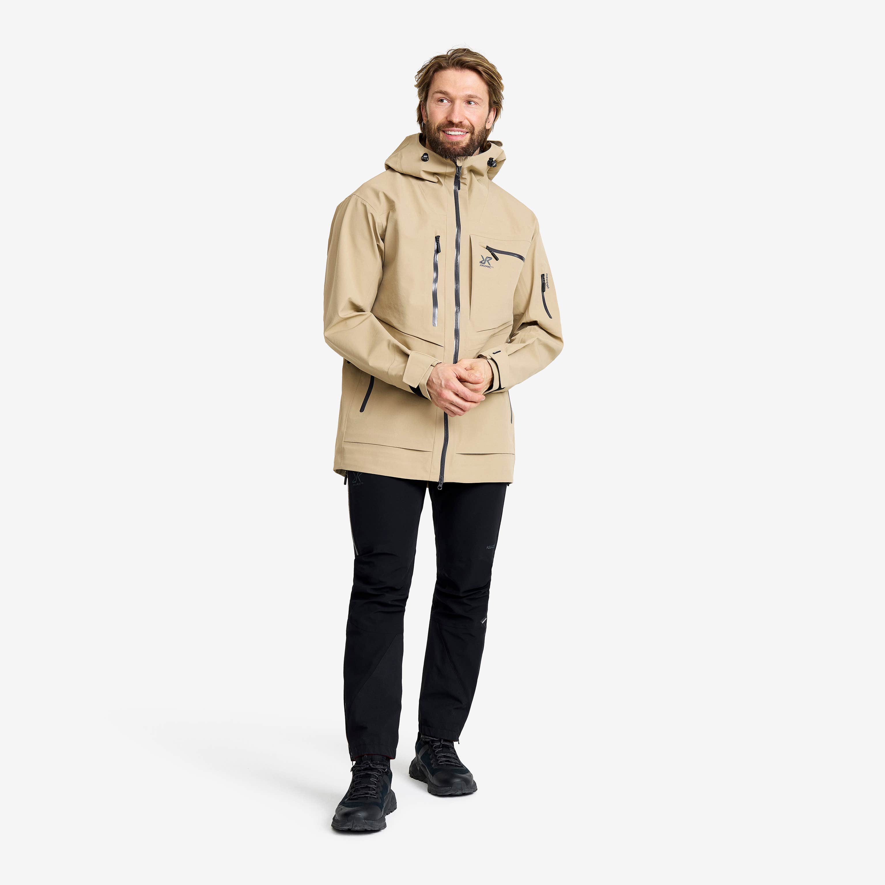 Cyclone Long 3L Jacket Herre Khaki