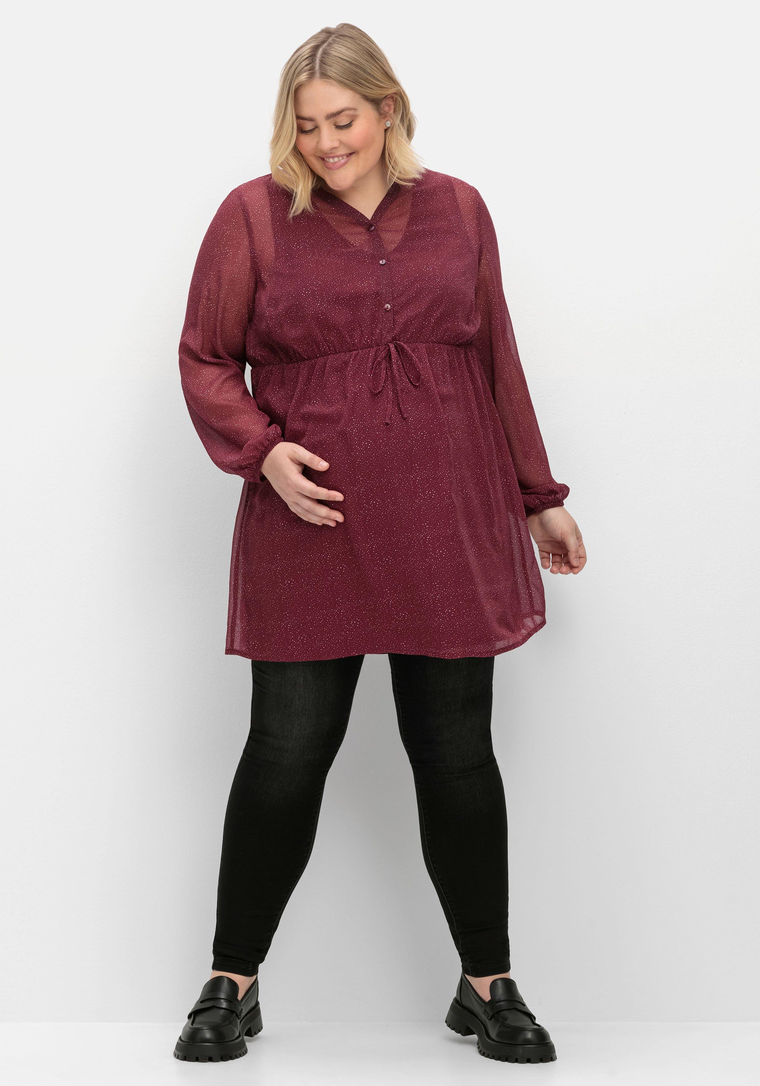 Stilltunika aus Chiffon, in Longform
