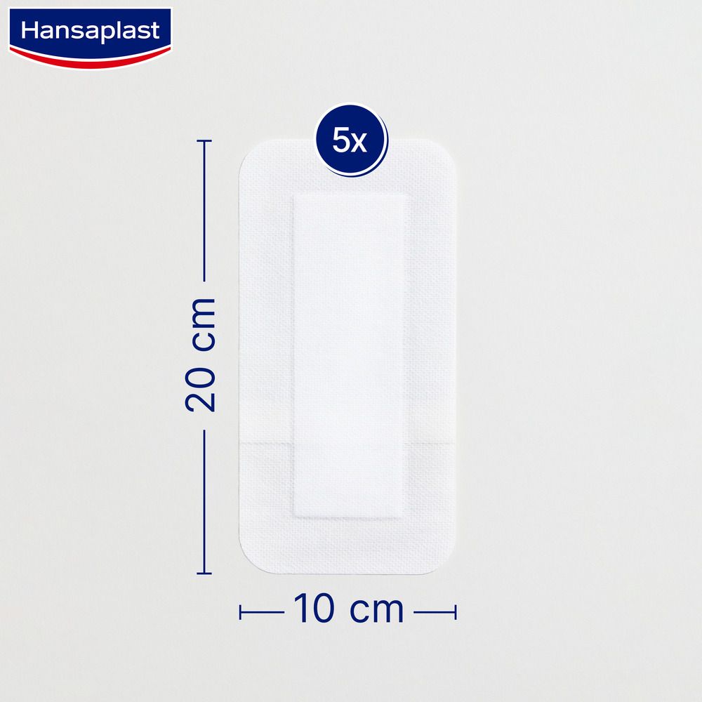 Hansaplast Sensitive 4XL, 10 cm x 20 cm