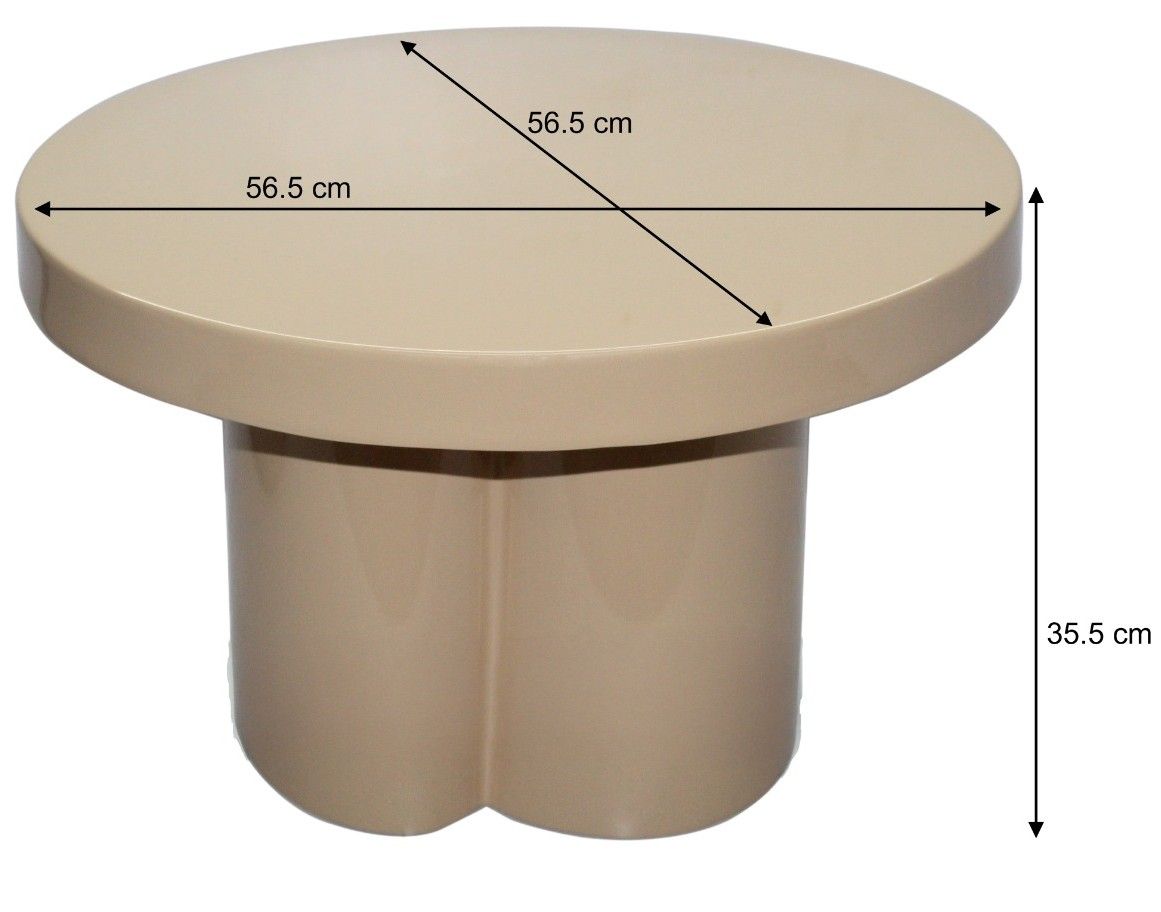 Salontafel Beige Noa ⌀56.5  x H35.5 cm