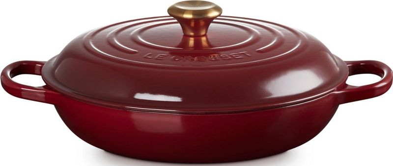 Le Creuset Braadpan Signature Campagnard Garnet / liter