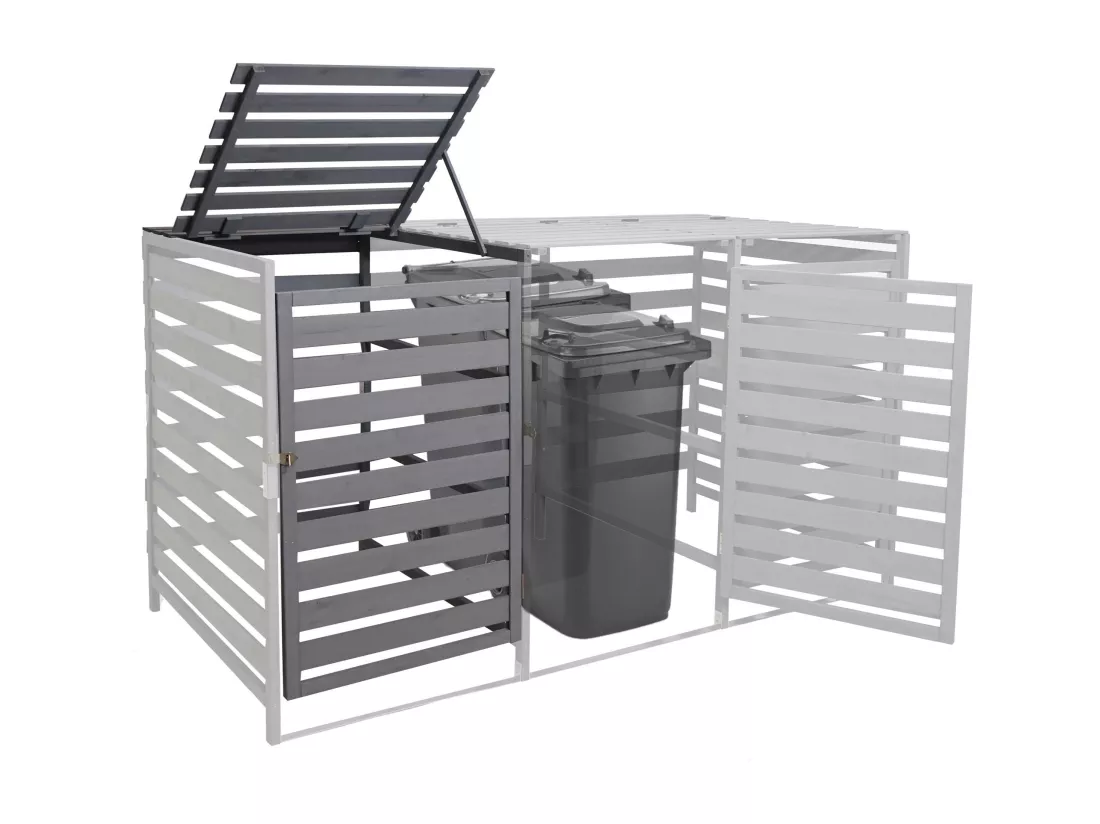Extension pour cache-poubelle MCW-H62, gris clair