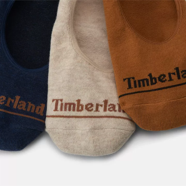 Lot de 3 paires de sous-chaussettes invisibles unisexes Bowden en multicolore