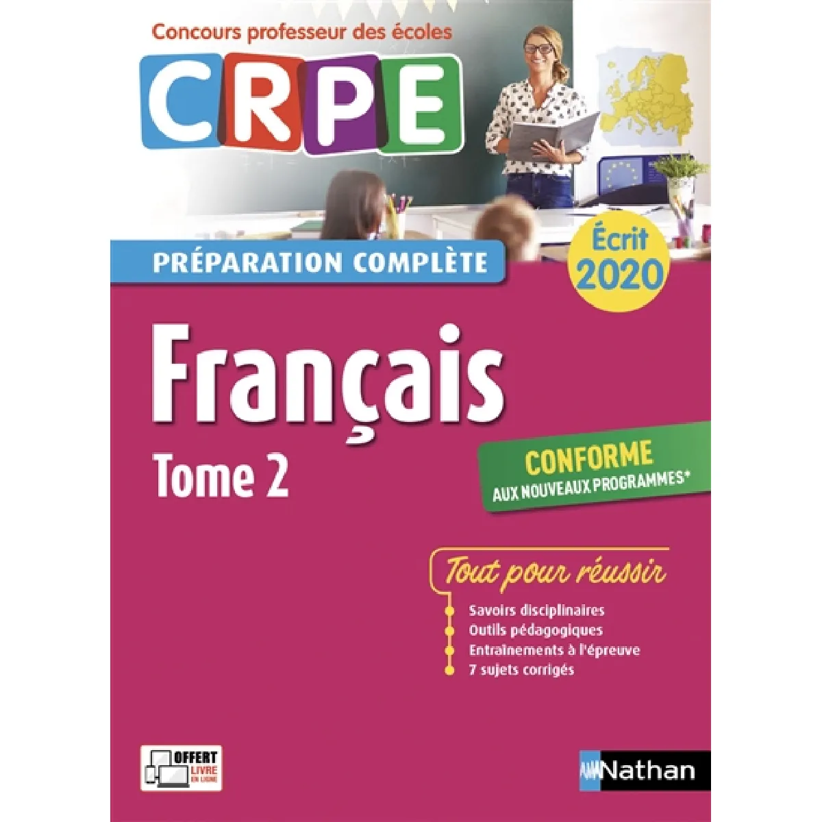 Français : CRPE, préparation complète, écrit 2020 : conforme aux nouveaux programmes. Vol. 2 · Occasion
