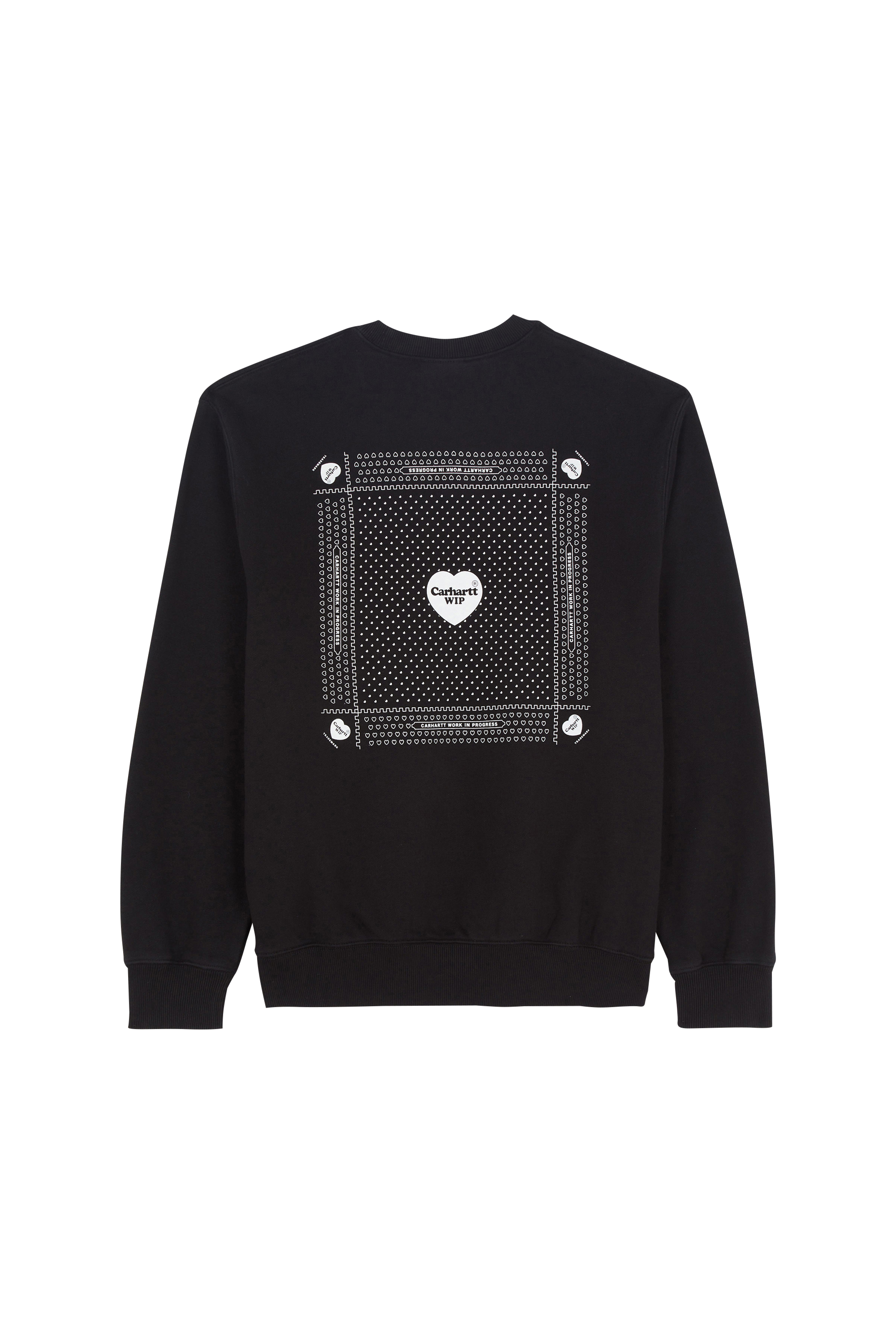 CARHARTT WIP Sweatshirt  Heart Bandana Sweat Noir