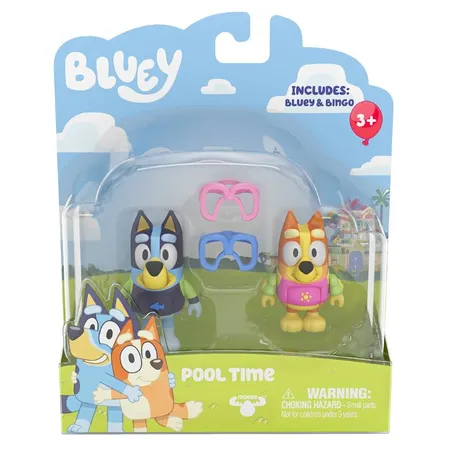 Moose Toys Bluey Figuren 2er Packung, 1 Packung, 4-fach sortiert