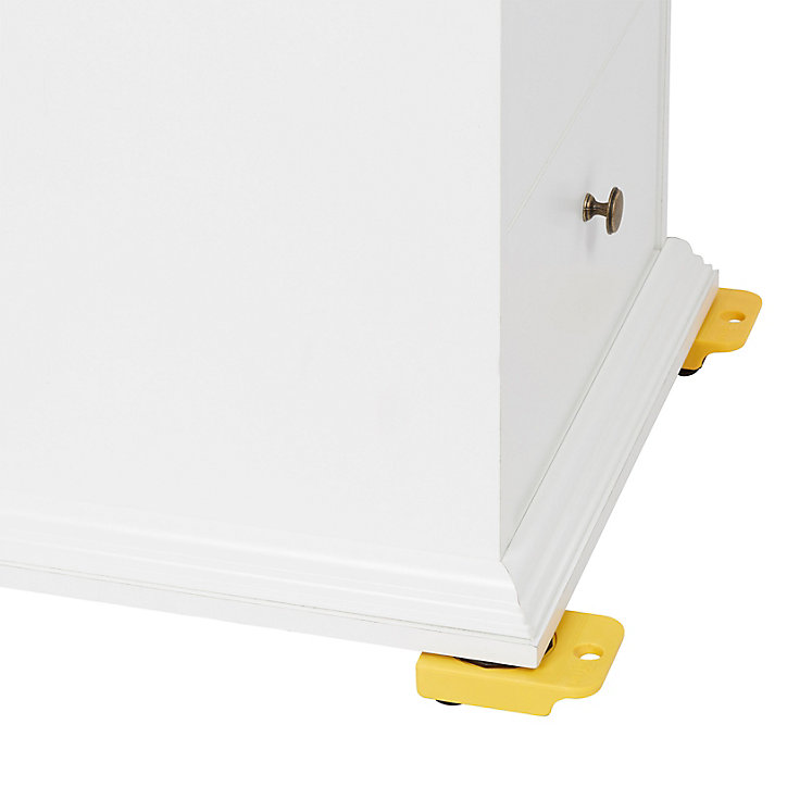 Coin roulant de manutention en plastique Diall capacité 150 kg l.7,8 x H.3,2 cm