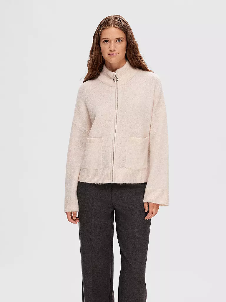 SELECTED FEMME Strickjacke SLFSIA  creme