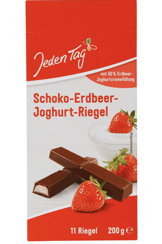 Jeden Tag Schoko-Erdbeer-Joghurt-Riegel