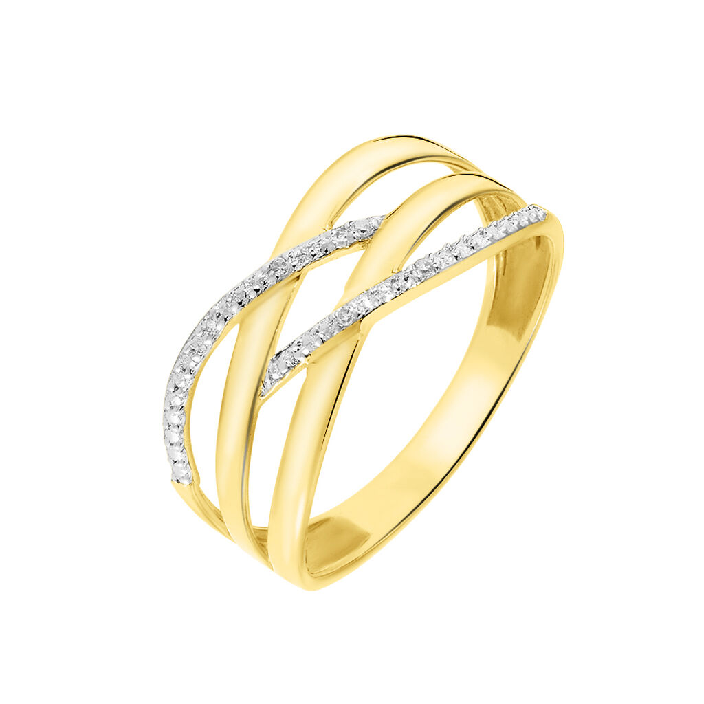 Bague Joassine Or Jaune Diamant