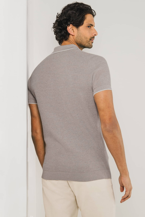 State of Art beige heren polo