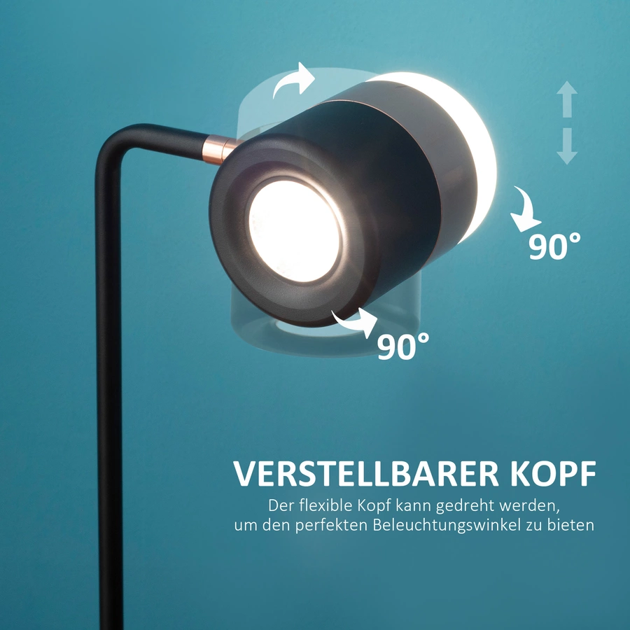 HOMCOM Tischlampe bunt