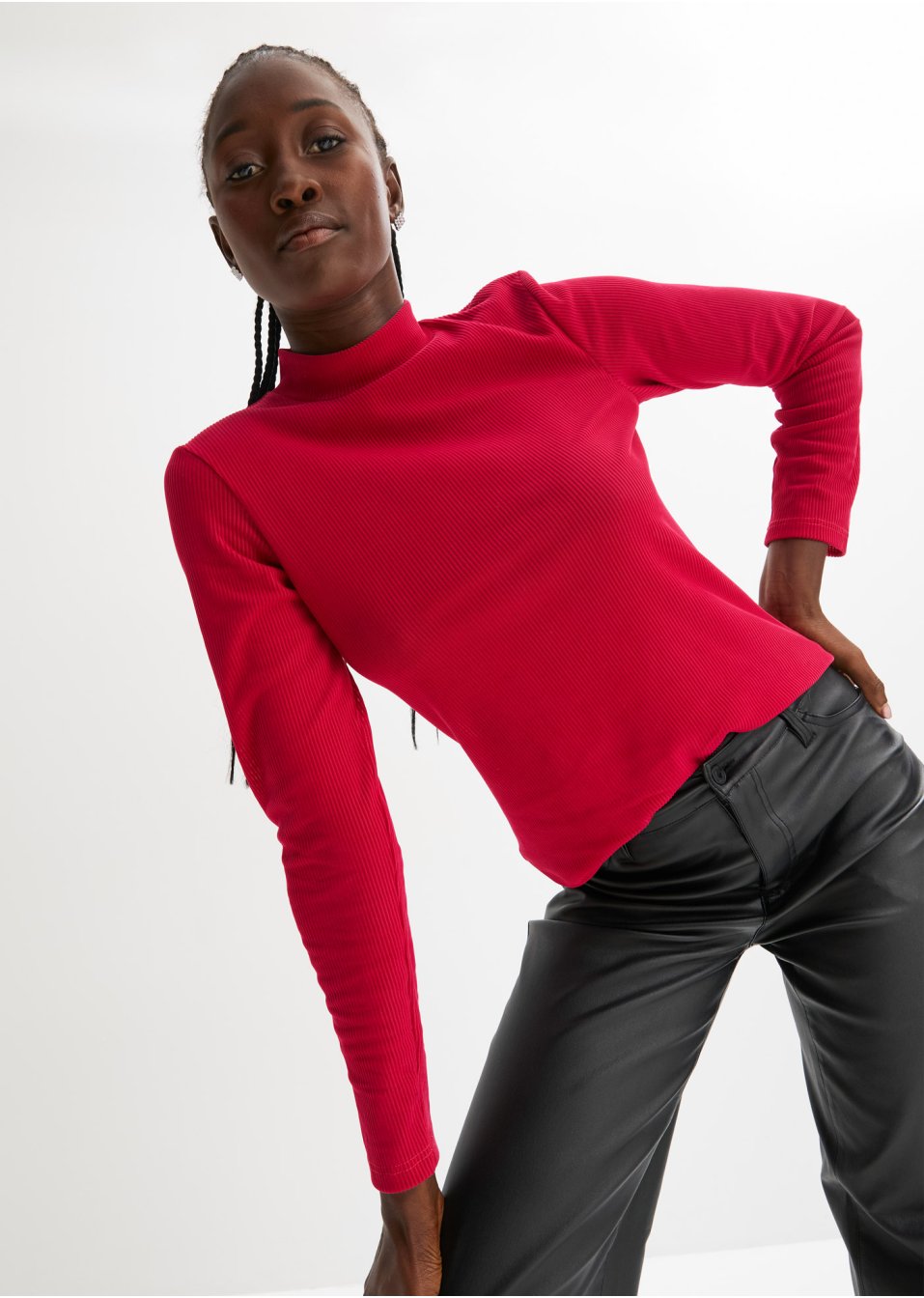 T-shirt manches longues en velours semi-transparent