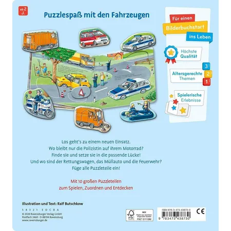 Ravensburger Mein großes Puzzle-Spielbuch: Fahrzeuge