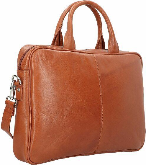 Dermata - 2840 - Schoudertas - Cognac - Rundleer - Met Laptopvak