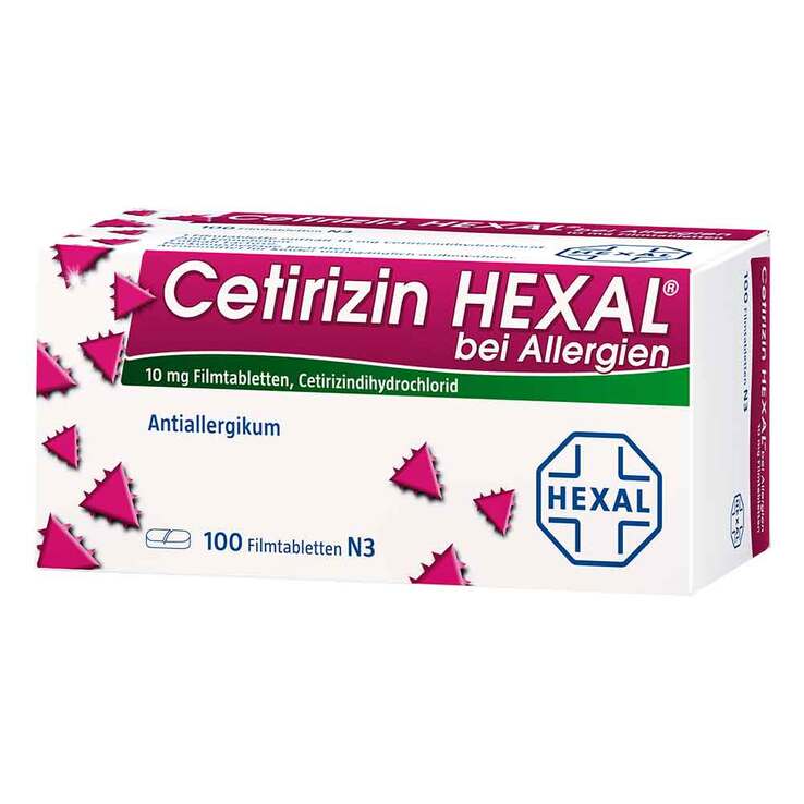 Cetirizin Hexal Filmtabletten bei Allergien, 100 St