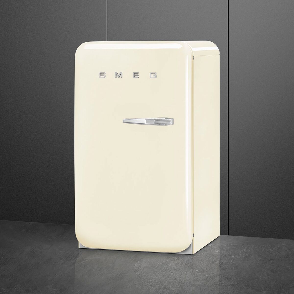 FAB10LBL6 kjøleskap med fryserom, creme