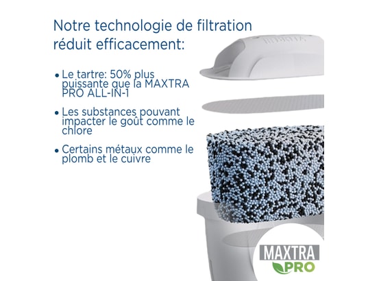 BRITA FRANCE - Pack de cartouches filtrantes Pack 4 filtres à eau MAXTRA PRO- LIMESCALE EXPERT